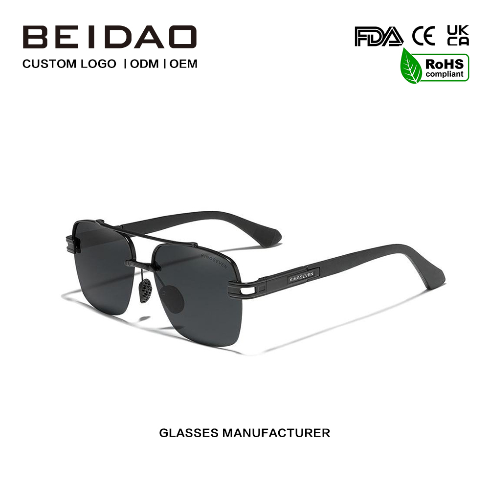 Színes retro polarizált napszemüveg