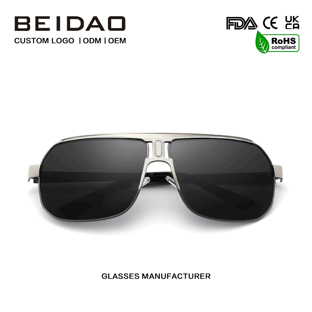 Fashion Big Alloy Frame UV400 védő napszemüveg