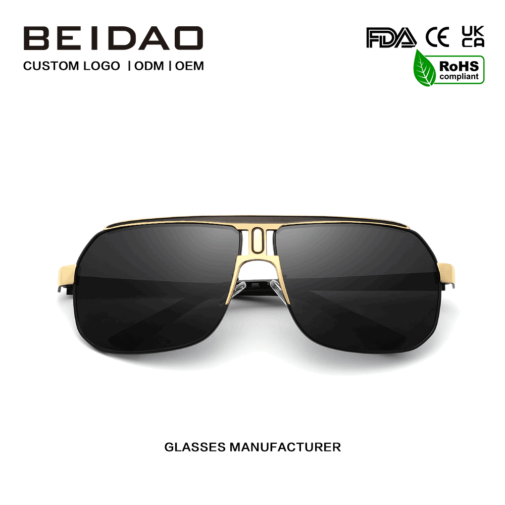 Modern Big Alloy Frame UV400 védő napszemüveg